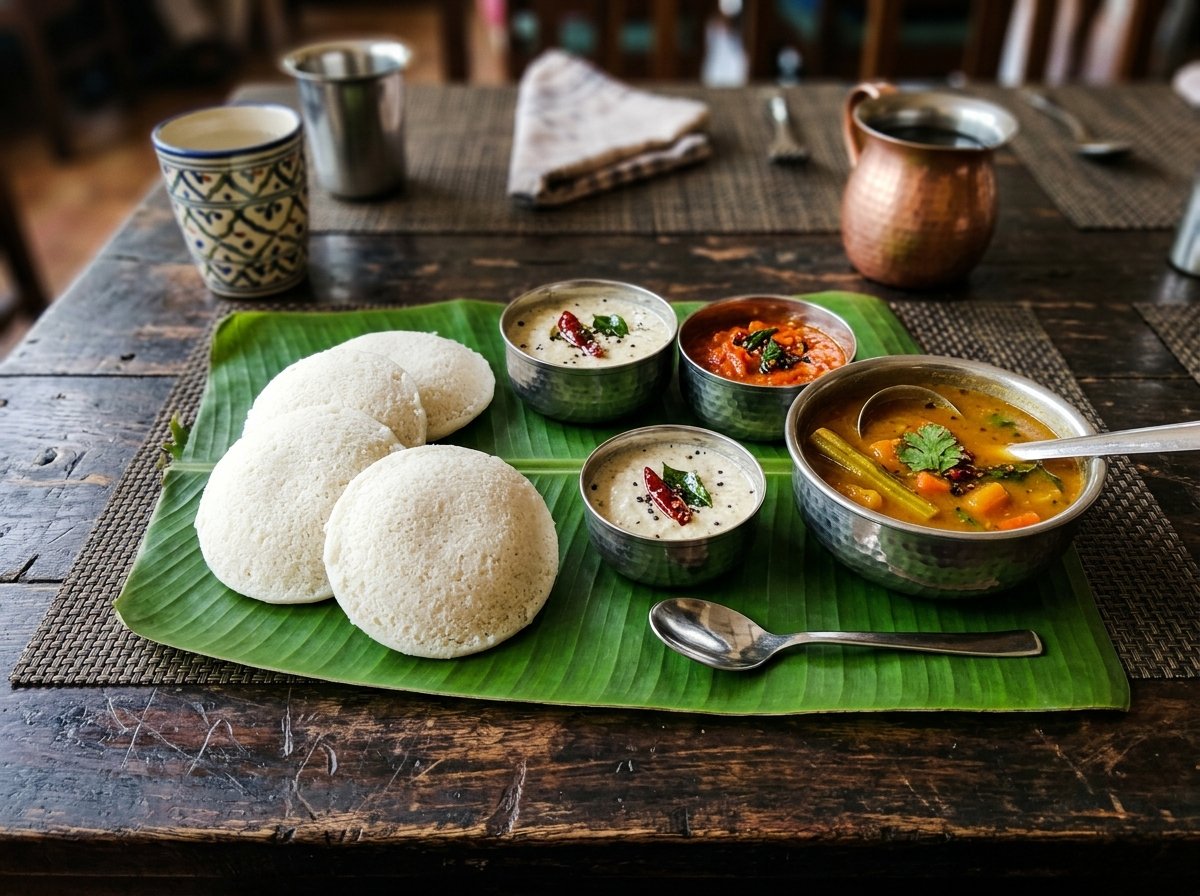 Steamed Idli Sambar