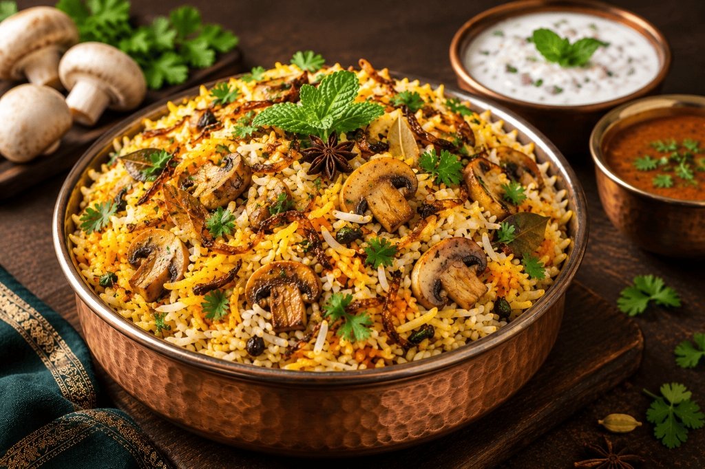 Mushroom Biryani
